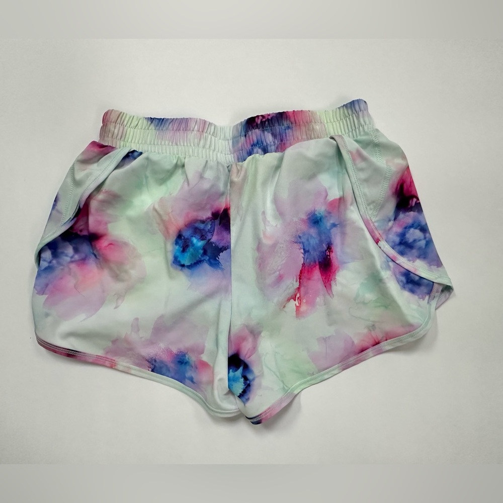 DSG girls watercolor print running shorts size Medium (10/12)